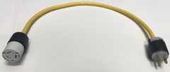 NEMA 6-15P Straight Blade Adapter Plug for UVFastlane 2000 Cart