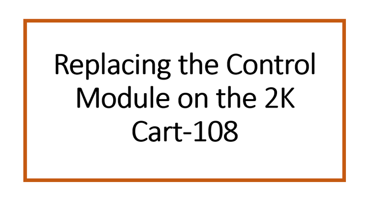 Replacing the Control Module on the UV Fastlane 2000 Cart