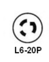 NEMA L6-20P Locking Adapter Plug for UVFastlane 2000 Cart