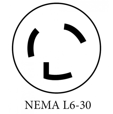 NEMA L6-30 Locking Adapter Plug for UVFastlane 2000 Cart